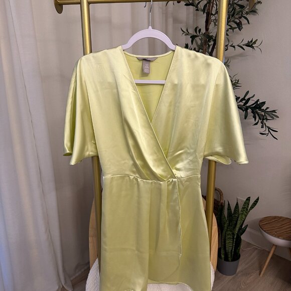 H&M Dresses & Skirts - Satin Wrap-front Dress